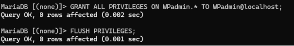 Configuration base de données 3